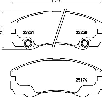 DON PCP1922 - Bremžu uzliku kompl., Disku bremzes www.autospares.lv