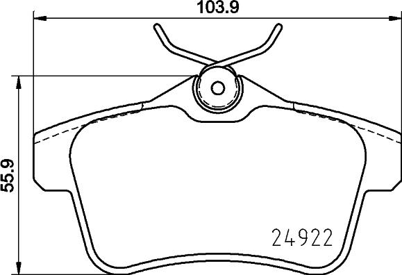 DON PCP1974 - Bremžu uzliku kompl., Disku bremzes www.autospares.lv