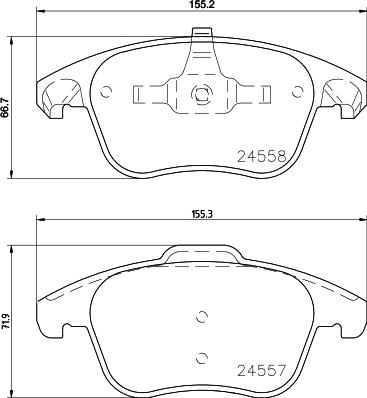 DON PCP1495 - Bremžu uzliku kompl., Disku bremzes www.autospares.lv