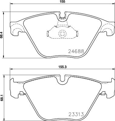 DON PCP1493 - Bremžu uzliku kompl., Disku bremzes www.autospares.lv