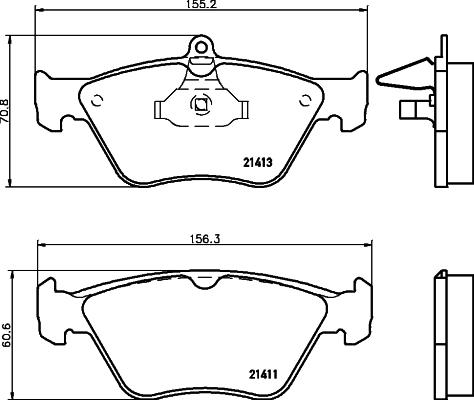 DON PCP1492 - Bremžu uzliku kompl., Disku bremzes www.autospares.lv