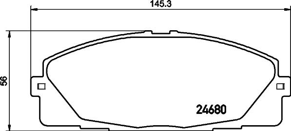 DON PCP1446 - Bremžu uzliku kompl., Disku bremzes autospares.lv