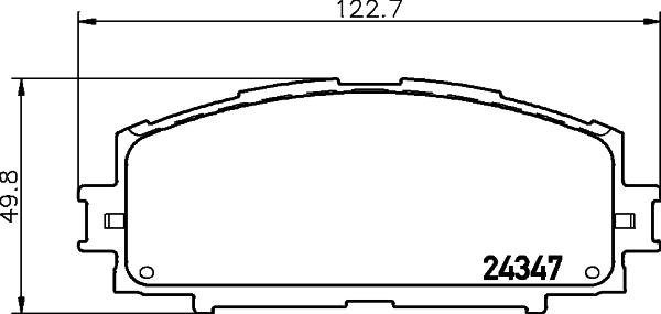 DON PCP1441 - Тормозные колодки, дисковые, комплект www.autospares.lv