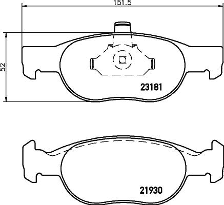 DON PCP1454 - Bremžu uzliku kompl., Disku bremzes www.autospares.lv