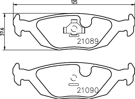 DON PCP1464 - Тормозные колодки, дисковые, комплект www.autospares.lv