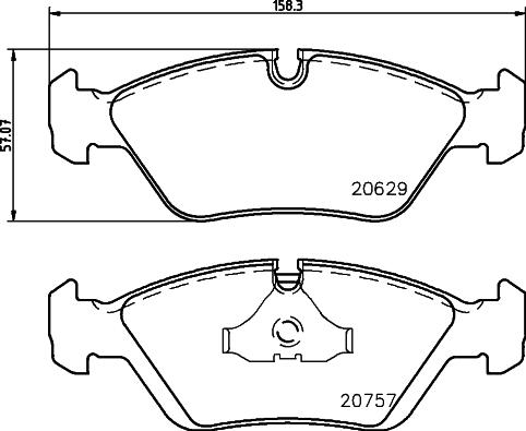 DON PCP1463 - Bremžu uzliku kompl., Disku bremzes autospares.lv