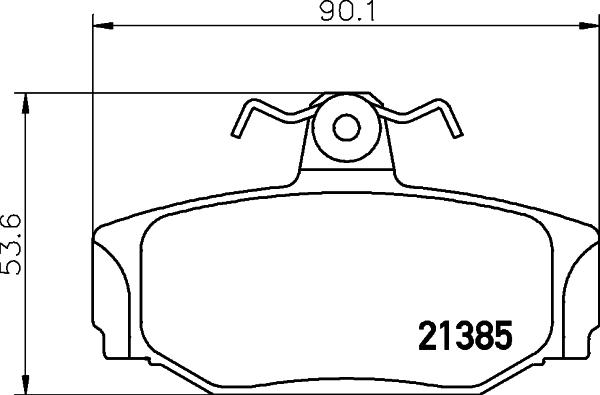 DON PCP1467 - Bremžu uzliku kompl., Disku bremzes www.autospares.lv