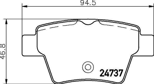 DON PCP1400 - Bremžu uzliku kompl., Disku bremzes www.autospares.lv