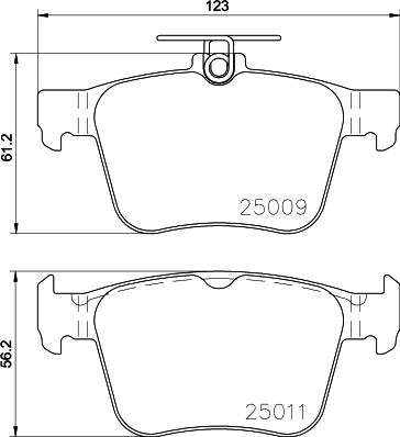 DON PCP1403 - Тормозные колодки, дисковые, комплект www.autospares.lv