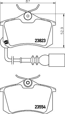 DON PCP1416 - Brake Pad Set, disc brake www.autospares.lv