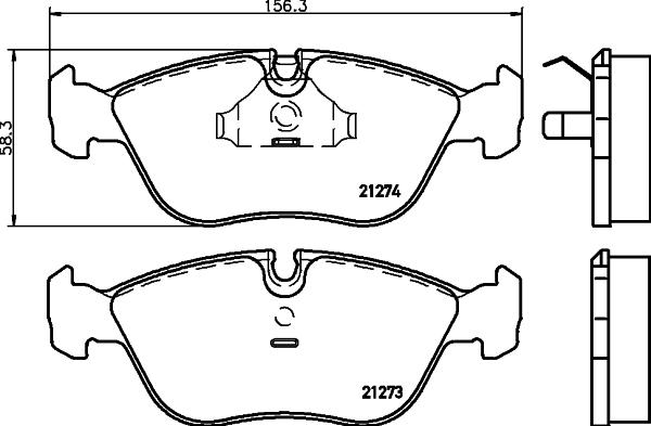 DON PCP1412 - Brake Pad Set, disc brake www.autospares.lv