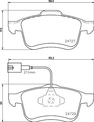 DON PCP1431 - Bremžu uzliku kompl., Disku bremzes www.autospares.lv