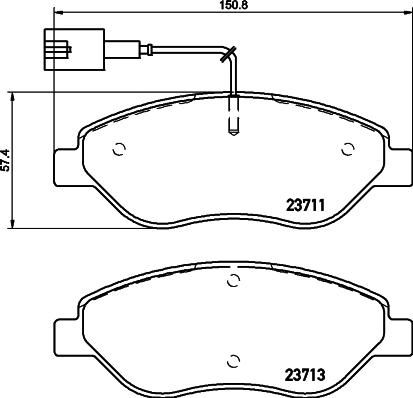 DON PCP1437 - Bremžu uzliku kompl., Disku bremzes autospares.lv