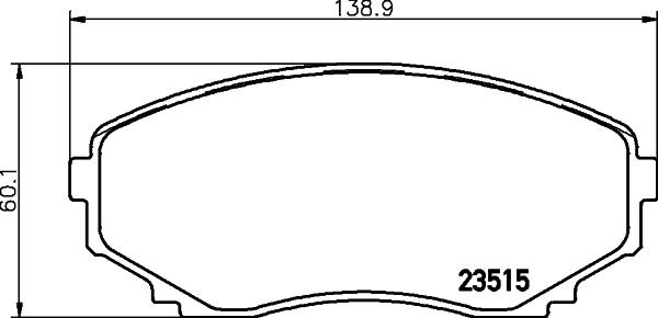 DON PCP1427 - Тормозные колодки, дисковые, комплект www.autospares.lv