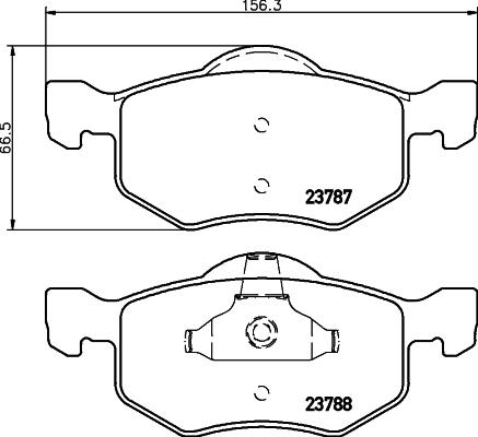 DON PCP1476 - Bremžu uzliku kompl., Disku bremzes autospares.lv