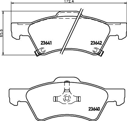 DON PCP1473 - Bremžu uzliku kompl., Disku bremzes autospares.lv