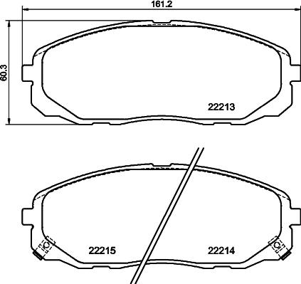 DON PCP1597 - Bremžu uzliku kompl., Disku bremzes www.autospares.lv