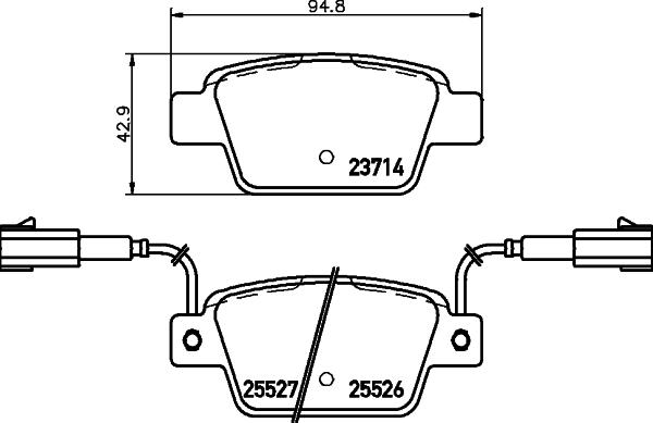 DON PCP1552 - Bremžu uzliku kompl., Disku bremzes www.autospares.lv