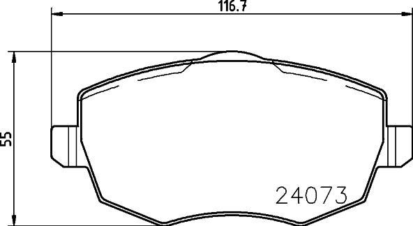 DON PCP1557 - Bremžu uzliku kompl., Disku bremzes www.autospares.lv