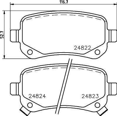 DON PCP1568 - Bremžu uzliku kompl., Disku bremzes www.autospares.lv