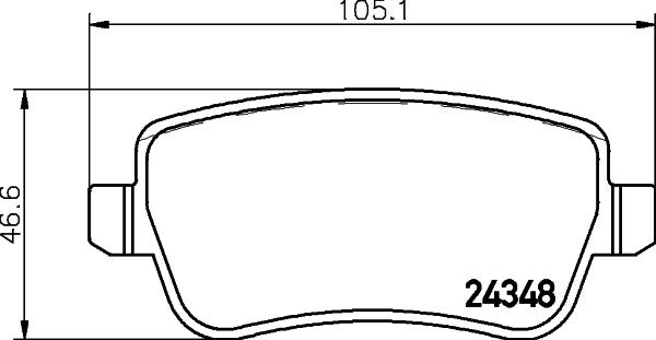 DON PCP1562 - Тормозные колодки, дисковые, комплект www.autospares.lv