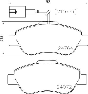 DON PCP1567 - Тормозные колодки, дисковые, комплект www.autospares.lv