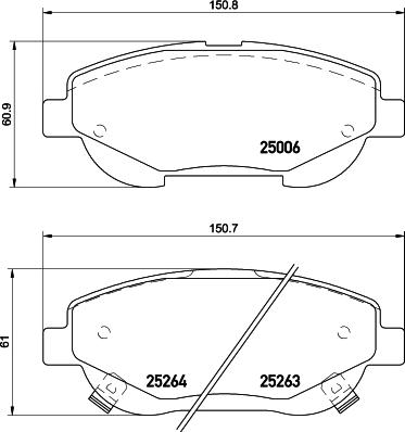 DON PCP1516 - Bremžu uzliku kompl., Disku bremzes www.autospares.lv