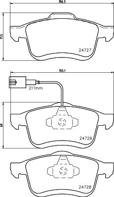 DON PCP1513 - Bremžu uzliku kompl., Disku bremzes www.autospares.lv