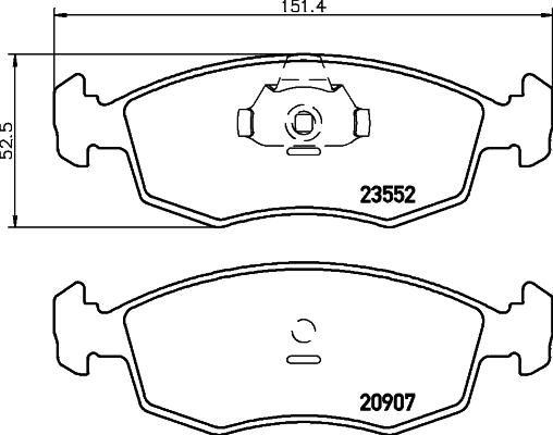 DON PCP1589 - Bremžu uzliku kompl., Disku bremzes www.autospares.lv