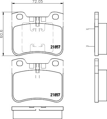 DON PCP1584 - Bremžu uzliku kompl., Disku bremzes www.autospares.lv