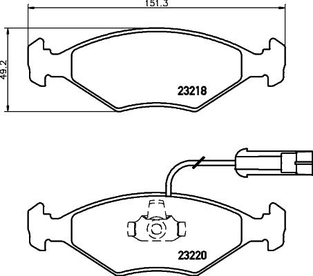 BENDIX 571917B - Тормозные колодки, дисковые, комплект www.autospares.lv