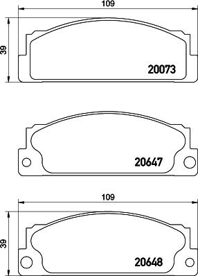 DON PCP1534 - Bremžu uzliku kompl., Disku bremzes autospares.lv