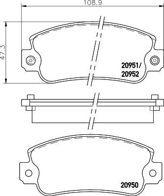 DON PCP1535 - Bremžu uzliku kompl., Disku bremzes autospares.lv