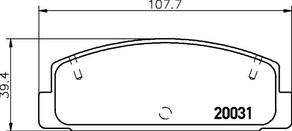 DON PCP1531 - Bremžu uzliku kompl., Disku bremzes www.autospares.lv