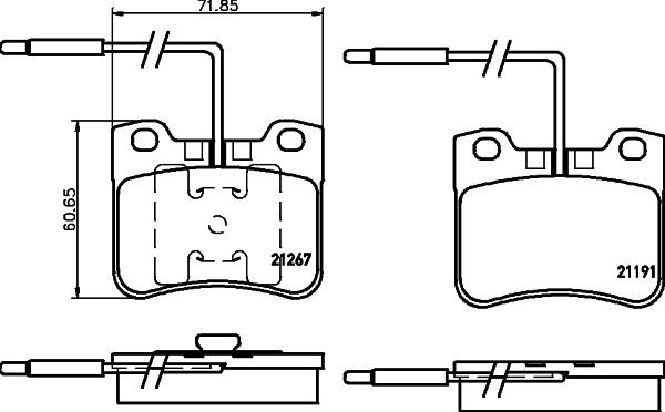 DON PCP1528 - Bremžu uzliku kompl., Disku bremzes www.autospares.lv