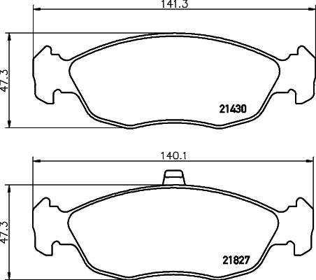 DON PCP1522 - Brake Pad Set, disc brake www.autospares.lv