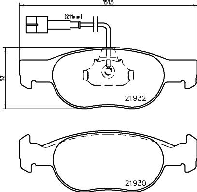 DON PCP1578 - Тормозные колодки, дисковые, комплект www.autospares.lv