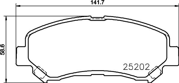 DON PCP1572 - Bremžu uzliku kompl., Disku bremzes www.autospares.lv