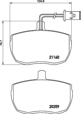 DON PCP1695 - Bremžu uzliku kompl., Disku bremzes autospares.lv