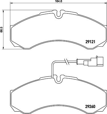 DON PCP1692 - Bremžu uzliku kompl., Disku bremzes www.autospares.lv