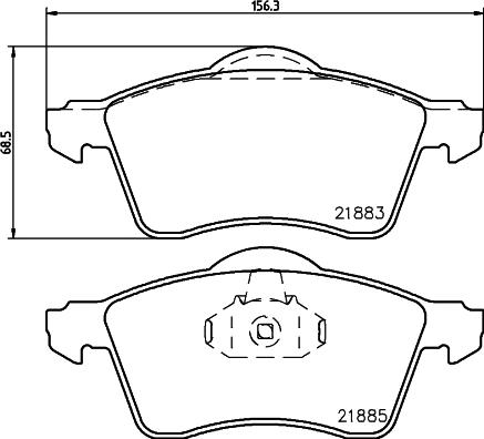 DON PCP1649 - Bremžu uzliku kompl., Disku bremzes www.autospares.lv