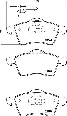 DON PCP1652 - Brake Pad Set, disc brake www.autospares.lv