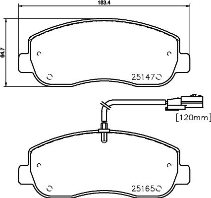 DON PCP1662 - Bremžu uzliku kompl., Disku bremzes www.autospares.lv