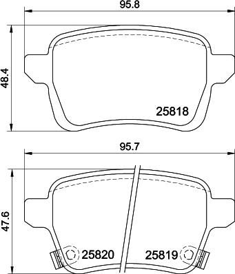 DON PCP1613 - Bremžu uzliku kompl., Disku bremzes www.autospares.lv