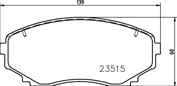 DON PCP1612 - Brake Pad Set, disc brake www.autospares.lv