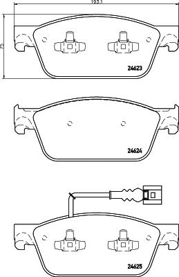 DON PCP1685 - Bremžu uzliku kompl., Disku bremzes www.autospares.lv