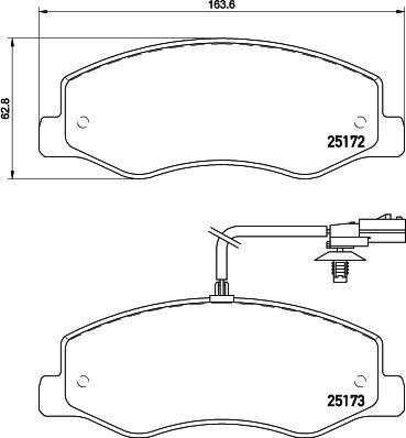 DON PCP1688 - Bremžu uzliku kompl., Disku bremzes autospares.lv