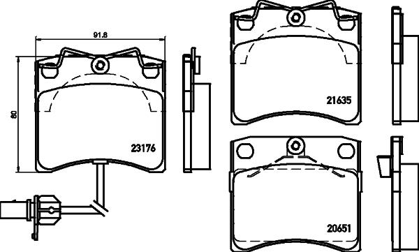 DON PCP1683 - Bremžu uzliku kompl., Disku bremzes autospares.lv