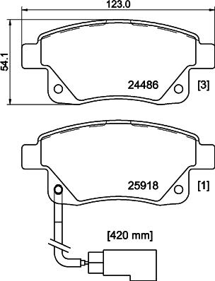 DON PCP1633 - Bremžu uzliku kompl., Disku bremzes www.autospares.lv