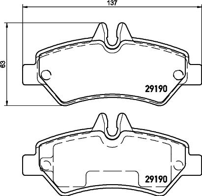 DON PCP1632 - Bremžu uzliku kompl., Disku bremzes www.autospares.lv